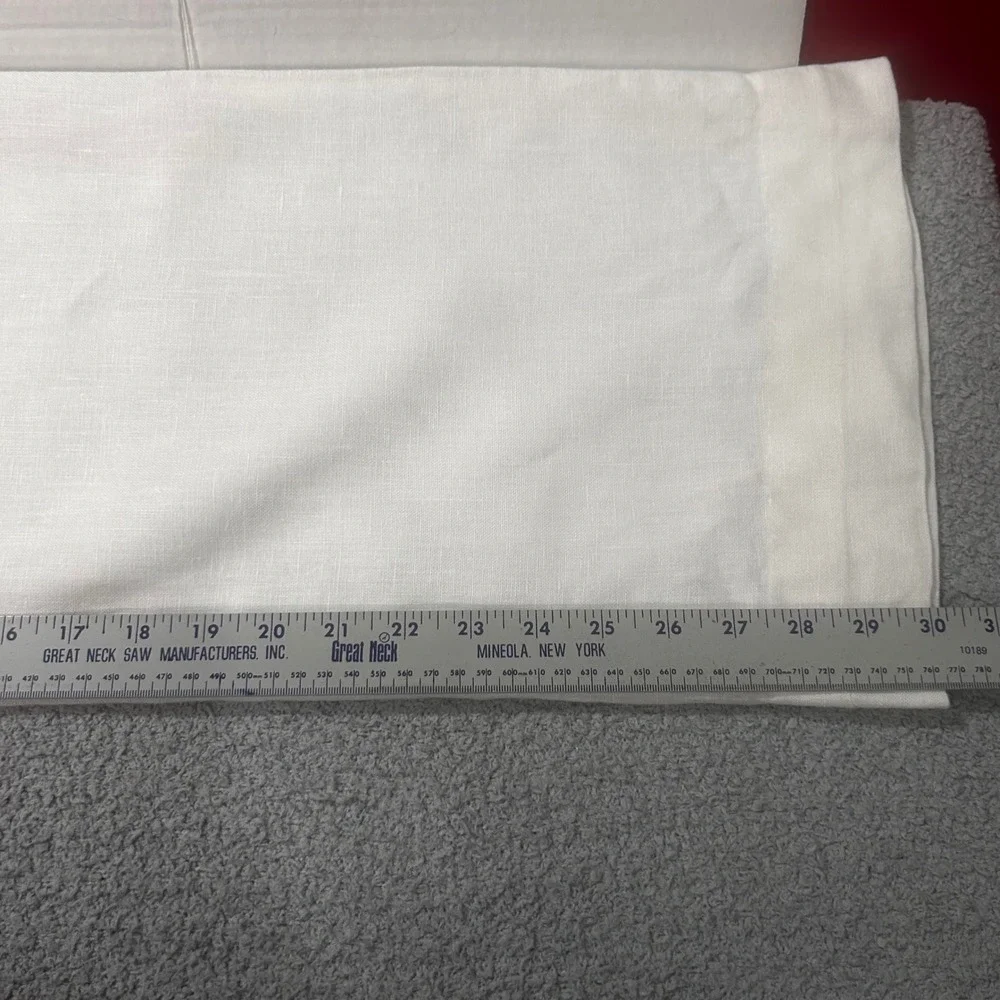 Michael Kors Linen Wide Leg Pants 4 White Coastal Old Money Quiet Luxury